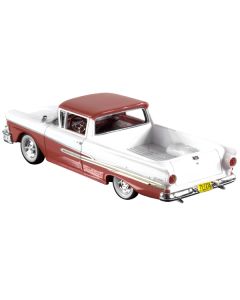 Goldvarg Collection 1958 Ford Ranchero - Torch Red & White, Red Interior - 1/43 Scale, Limited Edition (GC-070A)