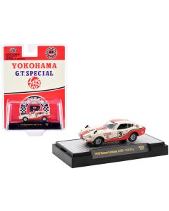 M2 Machines 1970 Nissan Fairlady Z432 RHD #3 - White/Red Yokohama G.T. Special - 1/64 Diecast - Limited Edition (7040 Worldwide)