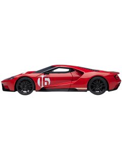 Autoart Ford GT Heritage Edition #16 'Alan Mann' - Red Metallic 1:18 Scale Model Car