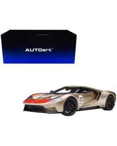 Autoart Ford GT Heritage Edition #5 'Holman Moody' - Gold Metallic 1/18 Scale Model Car