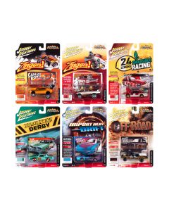 Johnny Lightning Street Freaks Set A Release 2 - 6 Car Diecast Set - 1/64 Scale