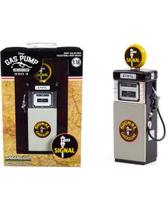 Greenlight 1951 Wayne 505 Gas Pump - Signal Gasoline Black & Gray - 1/18 Diecast Replica