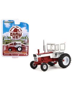Greenlight 1974 2270 Tractor: Closed Cab, Red & White - 1/64 Scale Diecast