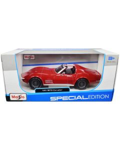 Maisto 1970 Chevrolet Corvette Convertible Red 1/24 Diecast Model Car (MPN: 31202r)