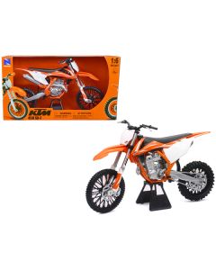 New Ray KTM 450 SX-F Dirt Bike 1/6 Scale Diecast Model - Orange & White