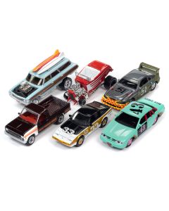 Johnny Lightning "Street Freaks" Set B - 6 Car Collection - 1/64 Scale Diecast