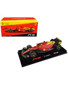 Bburago Ferrari F1-75 #16 Leclerc Italian GP 1/43 Diecast Model Car