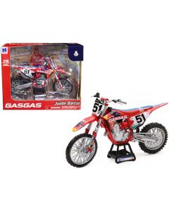 New Ray GasGas MC 450F #51 Justin Barcia Diecast Model (1/12 Scale)