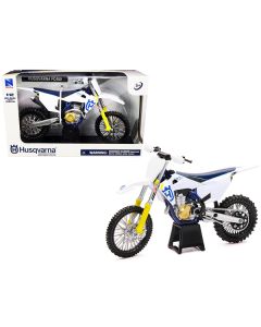 New Ray Husqvarna FC450 (White/Blue) 1/12 Scale Diecast Motorcycle Model