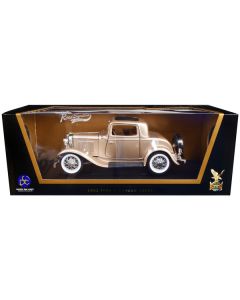 Road Signature 1932 Ford 3-Window Coupe - Gold Diecast Model (1:18 Scale)