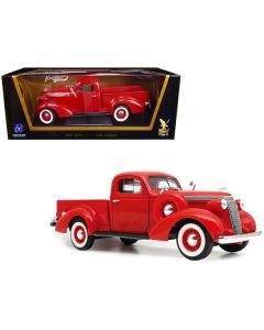 Road Signature 1937 Studebaker Coupe Express Pickup Truck, Red, 1:18 Scale Diecast Model