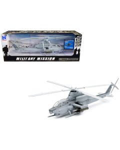 New Ray Bell AH-1Z Cobra Helicopter - Gray US Air Force 1/55 Diecast Model