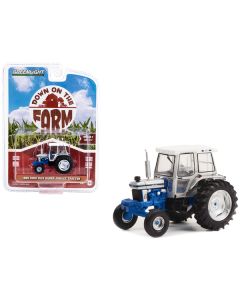 Greenlight 1989 Ford 7610 Silver Jubilee Tractor - 1/64 Diecast Model - Silver/Blue/White