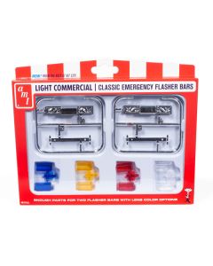AMT 1/25 Scale Light Commercial Classic Emergency Flasher Bars (Set of 10) Model Kit - AMTPP032