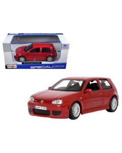 Maisto Volkswagen Golf R32 Red 1/24 Scale Diecast Model Car - Collector's Edition