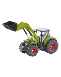 Siku Claas Axion 850 Tractor with Front Loader - 1/50 Scale Diecast Model - Green & Gray