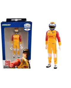 Greenlight NTT IndyCar Series #28 Romain Grosjean Driver Figure (DHL - Andretti Autosport) 1/18 Scale
