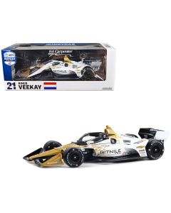 Greenlight Dallara IndyCar #21 Rinus VeeKay Bitnile Ed Carpenter Racing (Road Course) 1/18 Diecast Model