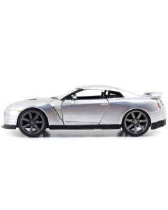Jada Brian's Nissan GT-R (R35) Silver Metallic 1/32 Diecast Model - Fast & Furious Movie Replica
