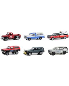 Greenlight Blue Collar Collection Series 12 - Set of 6 Diecast 1/64 Scale Model Cars