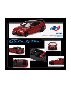 BBR Alfa Romeo Giulia GTAm - Rosso GTA Red with Carbon Top - 1/64 Diecast Model