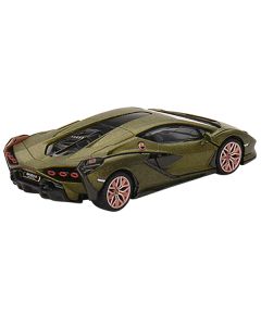 Mini GT Lamborghini Sian FKP 37 - Matt Green Metallic "Presentation Edition" - 1/64 Scale Diecast (Limited Edition)