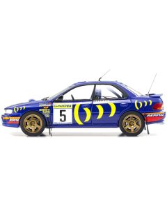 Kyosho Subaru Impreza #5 Carlos Sainz - Monte Carlo Rally Winner 1995 1/18 Diecast Model