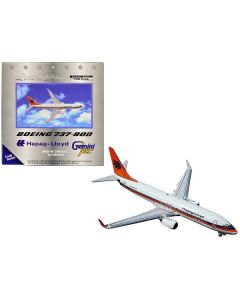 GeminiJets Boeing 737-800 Hapag-Lloyd (White/Orange/Blue) 1/400 Scale Diecast Model (GJ203)