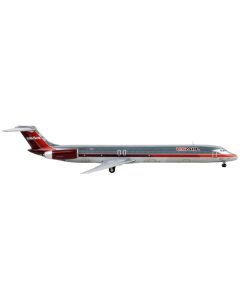 GeminiJets USAir MD-82 Silver with Red Tail 1/400 Scale Diecast Model Airplane (GJ1163)
