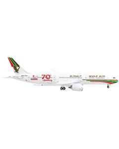 Geminijets Gulf Air 787-9 (70th Anniversary Livery) 1/400 Scale Diecast Model Airplane - GJ1909