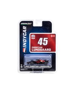 Greenlight Dallara IndyCar #45 Christian Lundgaard Hy-Vee RLL Racing 1/64 Diecast Model