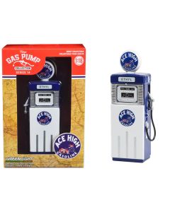 Greenlight 1951 Wayne 505 'Ace High' Gas Pump - 1/18 Diecast Replica (White & Blue)