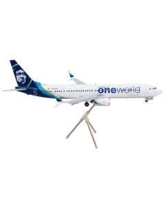 GeminiJets Alaska Airlines 737-900ER "One World" Livery 1/200 Scale Diecast Model (Flaps Down)