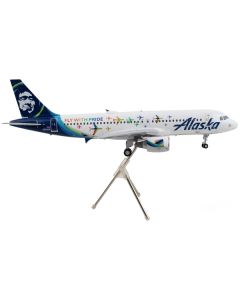 GeminiJets 1/200 Alaska Airlines A320 "Fly With Pride" Diecast Model Airplane