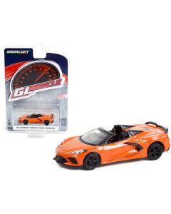 Greenlight Muscle 2021 Chevrolet Corvette Stingray Convertible - Sebring Orange Metallic - 1/64 Scale Diecast Model