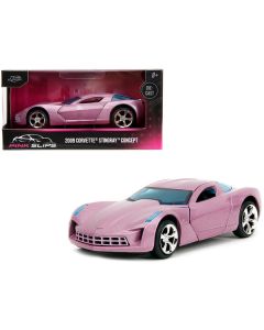 Jada 2009 Chevrolet Corvette Stingray Concept - Pink Metallic 'Pink Slips' Series - 1/32 Scale Diecast Model