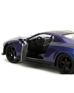 Jada 2009 Nissan GT-R (R35) Purple Metallic 1/32 Diecast Model Car - Pink Slips Series