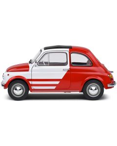 Solido 1965 Fiat 500 L 'Robe Di Kappa' Red & White 1/18 Diecast Model Car