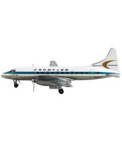 GeminiJets Frontier Airlines Convair CV-580 - White/Teal - 1/400 Scale Diecast Model