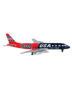 GeminiJets McDonnell Douglas DC-8-21 ONA - USA Blue/Red Confederate Flag Livery 1/400 Scale Diecast Model GJ563