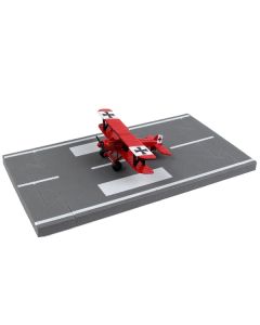 Runway24 Royal Aircraft Factory S.E.5 Red Baron Diecast Model Airplane with Runway Section - RW215