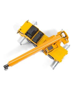 Siku 2110 Mobile Crane - 1/55 Scale Diecast Model - Yellow, 9.125" Long
