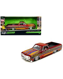 Maisto 1965 Chevrolet El Camino Lowrider - Candy Red Metallic 1/25 Scale Diecast Model