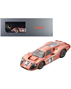 Spark Ford GT40 MK IV #3 Andretti/Bianchi Le Mans Winner 1/18 Scale Resin Model with Display Case
