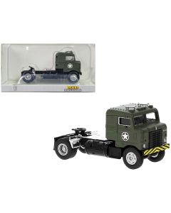 Brekina 1950 Kenworth Bullnose Truck Tractor - USAF Olive Drab - HO Scale (1/87)