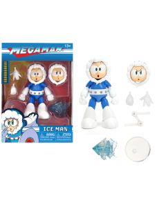 Jada Toys Ice Man 4" Articulated Figure - Mega Man (1987) - Includes Accessories & Alternate Parts