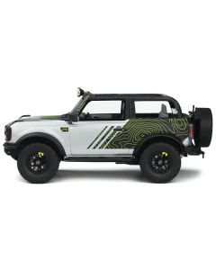 GT Spirit 2022 Ford Bronco "By RTR" - Silver & Black 1/18 Scale Resin Model (GT404)