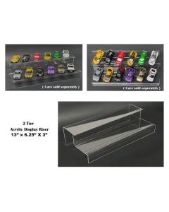 Mijo Exclusives 2-Tier Acrylic Display Stand MJ13004 for 1/64 Scale Diecast Cars