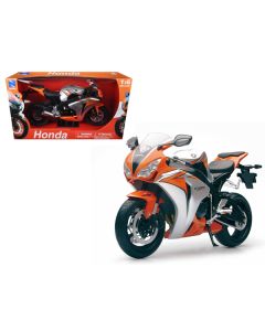 New Ray 2010 Honda CBR 1000RR Motorcycle 1/6 Scale Diecast Model - Orange & Silver