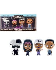 Homies Big Headz Series 3 - Collector's Edition 4-Pack - Jokawild, Babylocs, Flygirl, Droopy